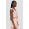 Elegant Square Neckline Sleeveless High Waist Floral Print Luxury Tops