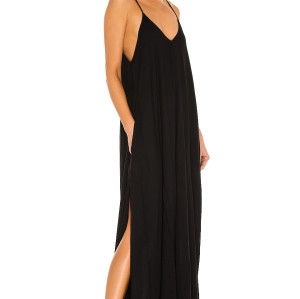 2025 New style High quality Camisole Sleeveless Backless Side split Woman's Long Dress
