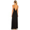 2025 New style High quality Camisole Sleeveless Backless Side split Woman's Long Dress