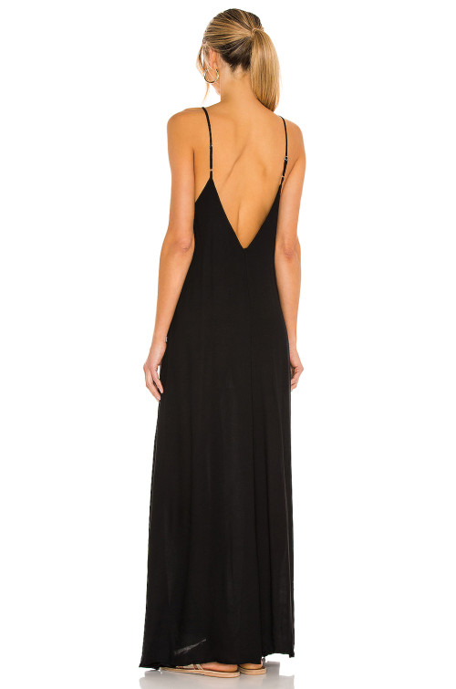 2025 New style High quality Camisole Sleeveless Backless Side split Woman's Long Dress