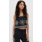Daily Sample Square Neckline sleeveless High Waist Sun Embroidered Casual Tops