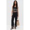 Daily Sample Square Neckline sleeveless High Waist Sun Embroidered Casual Tops