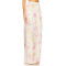 Fashionable Hot sale High quality Wide straight leg Floral printed Elegant Woman's Pants