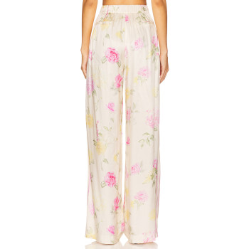 Fashionable Hot sale High quality Wide straight leg Floral printed Elegant Woman's Pants