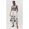 Sample Daily Square Neckline sleeveless Ties At Back Floral Embroidered Casual Tops