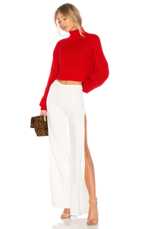 New fashion High quality Side split Wide leg Elegant Casual Hot sale Woman's Pants