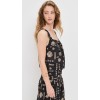 Fashion Daily Sweat-Heart Neckline Sleeveless Ties At Front Beach Seashell Print Casual Tops
