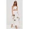 Cute Daily Square Neckline Camisole Backless Smocked Elastic Panels At Back Embroidered Tops