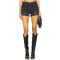 Denim High waisted Frayed hem Vintage style Classical Slim fitting Woman's Shorts