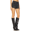 Denim High waisted Frayed hem Vintage style Classical Slim fitting Woman's Shorts
