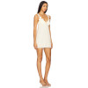 Sweet Charming Halter Style Backless Mesh Contrast Satin Bow Strap Mini Dress