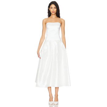 Customized High quality 2025 New Fashion Stylish Off shoulder Backless Woman's Midi Dress