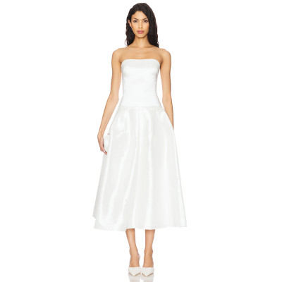 Customized High quality 2025 New Fashion Stylish Off shoulder Backless Woman's Midi Dress