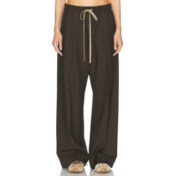 New Fashion High quality Waist belt Casual Classical Wide leg Lightweight Woman's Pants
