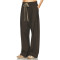 New Fashion High quality Waist belt Casual Classical Wide leg Lightweight Woman's Pants