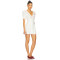 2025 Hot Sale Fashionable White Heart Shaped Embroidery Puff Sleeves V neck Mini dress