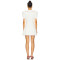 2025 Hot Sale Fashionable White Heart Shaped Embroidery Puff Sleeves V neck Mini dress