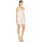Vintage Colored Spaghetti Strap Sequin Embroidery Lace Details Mini Dress
