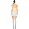 Vintage Colored Spaghetti Strap Sequin Embroidery Lace Details Mini Dress