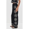 Sample Daily Covered Elastic Waist With Drawstring Sun Embroidery At Sides Pants