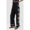 Sample Daily Covered Elastic Waist With Drawstring Sun Embroidery At Sides Pants