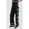 Sample Daily Covered Elastic Waist With Drawstring Sun Embroidery At Sides Pants