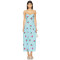 High quality Embroidery Floral Camisole Backless Sleeveless Hot sale Woman's Midi Dress