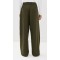 Sport Sample Pleated Front Tie At Waist 5-Pocket Styling Solid Color Pants