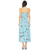 High quality Embroidery Floral Camisole Backless Sleeveless Hot sale Woman's Midi Dress