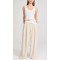 Daily Sample Pleated Front Contrast Asymmetric Waistband Solid Color Pants