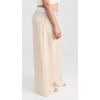 Daily Sample Pleated Front Contrast Asymmetric Waistband Solid Color Pants