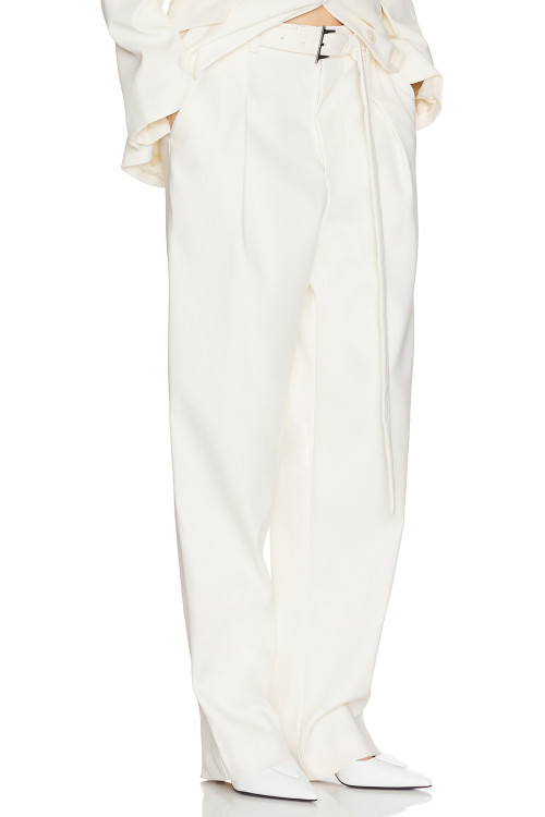 Hot sale 2025 New Design High quality Casual Elegant Front Belt Trims Woman's Pants