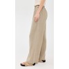 Fashion Sample Covered Elastic Waistband On-Seam Side Pockets Casual Pants