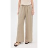 Fashion Sample Covered Elastic Waistband On-Seam Side Pockets Casual Pants