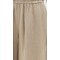 Fashion Sample Covered Elastic Waistband On-Seam Side Pockets Casual Pants
