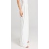 Elegant Sample Pleated Design Hidden Zip At Side Solid Color Casual Pants