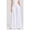 Hot Sale Sample Pleated Waist Covered Elastic At Back Waist Solid Color Pants