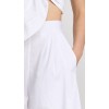 Hot Sale Sample Pleated Waist Covered Elastic At Back Waist Solid Color Pants
