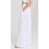 Hot Sale Sample Pleated Waist Covered Elastic At Back Waist Solid Color Pants
