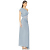 High quality Middle transparency Hot sale One shoulder Sexy Elegant Woman's Long Dress