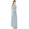 High quality Middle transparency Hot sale One shoulder Sexy Elegant Woman's Long Dress