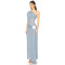 High quality Middle transparency Hot sale One shoulder Sexy Elegant Woman's Long Dress