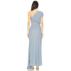 High quality Middle transparency Hot sale One shoulder Sexy Elegant Woman's Long Dress