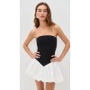 Sexy Elegant Bandeau Neckline Sleeveless Slim Open Back Bubble Hem Party Dress