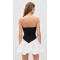 Sexy Elegant Bandeau Neckline Sleeveless Slim Open Back Bubble Hem Party Dress
