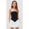 Sexy Elegant Bandeau Neckline Sleeveless Slim Open Back Bubble Hem Party Dress