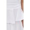 Elegant Sample Bandeau Neckline Sleeveless Solid Color Ruffle Tight Waist Tiered Skirt