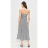 Daily Sample Camisole Sleeveless Checkered Pattern Backless Tight  Waist Casual Dress