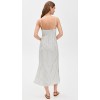 Sample Daily Camisole Sleeveless Square Neckline Stripe Pattern Backless Casual Dress