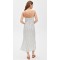 Sample Daily Camisole Sleeveless Square Neckline Stripe Pattern Backless Casual Dress